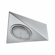 LED Unterschrankleuchte Dreieck Eisen gebürstet eckig 3er-Set mit Näherungssensor