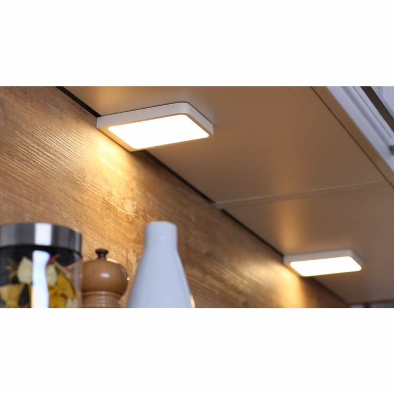 Paulmann LED Unterschrankleuchte Vane eckig weiß matt 2x8W 2er Set