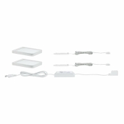 LED Unterschrankleuchte Vane eckig weiß matt 2x8W 2er Set