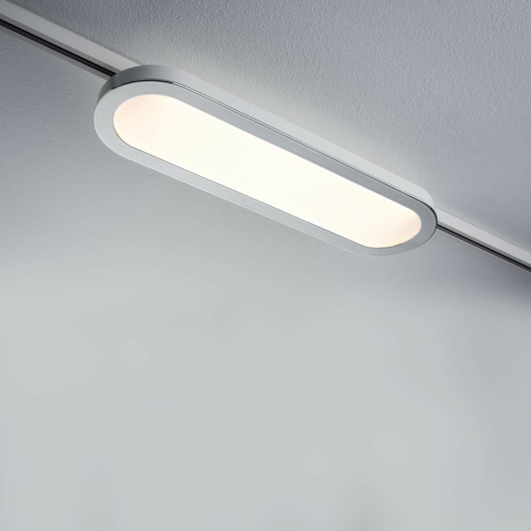 Paulmann URail LED Panel Loop 7W 480lm 2700K weiß chrom (LED fest verbaut)