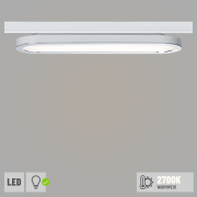 URail LED Panel Loop 7W 480lm 2700K weiß chrom (LED fest verbaut)