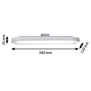 URail LED Panel Loop 7W 480lm 2700K weiß chrom (LED fest verbaut)