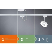 URail LED Panel Loop 7W 480lm 2700K weiß chrom (LED fest verbaut)