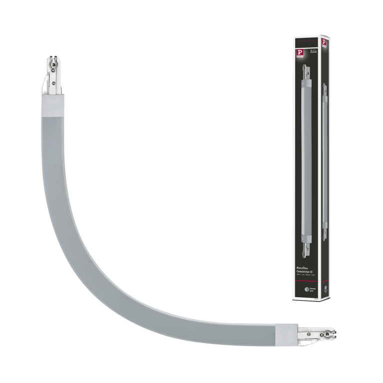 URail Maxiflex Verbinder Chrom matt für Bögen bis maximal 90°