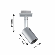 URail Spot Pure I GU10 max. 10W chrom matt