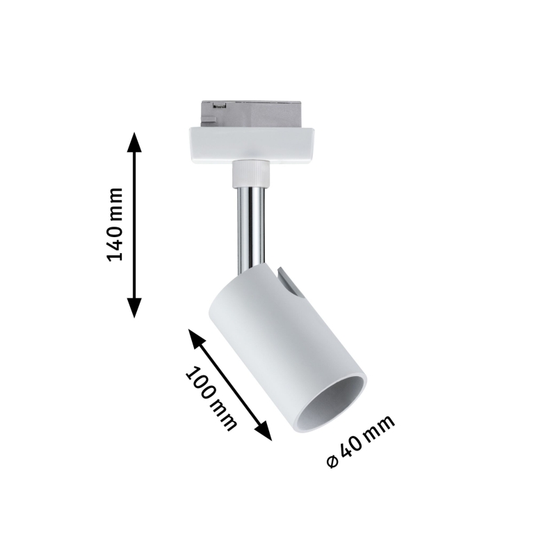 Paulmann URail Spot Pure I GU10 max. 10W weiß chrom