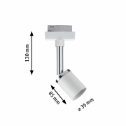 URail Spot Pure II GU10 max. 10W weiß chrom