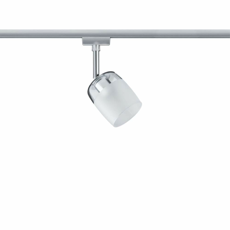 Paulmann URail Spot Blossom mit Satinglas Schirm G9 max. 10W chrom matt transparent