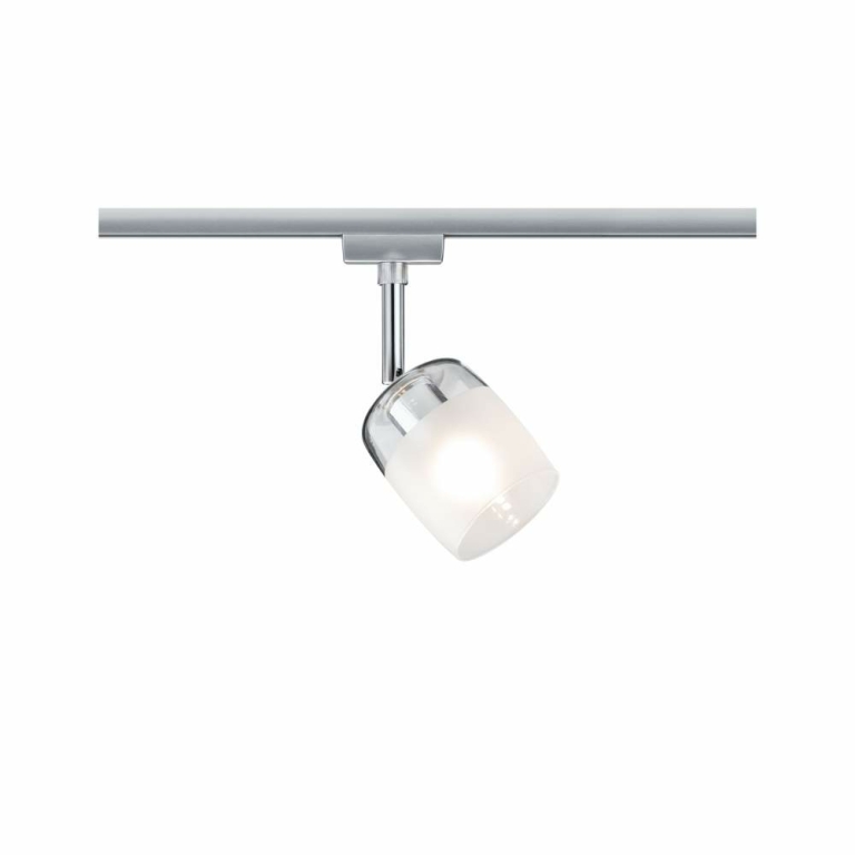 Paulmann URail Spot Blossom mit Satinglas Schirm G9 max. 10W chrom matt transparent