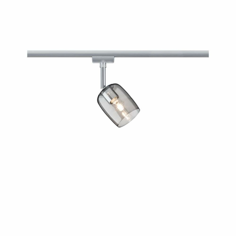 Paulmann URail Spot Blossom mit Rauchglas Schirm G9 max. 10W chrom matt