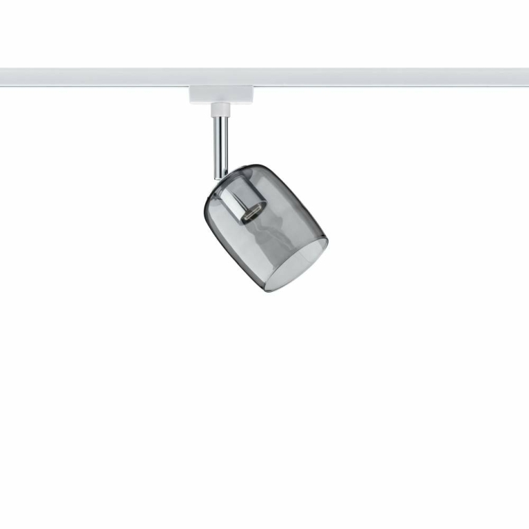 Paulmann URail Spot Blossom mit Rauchglas Schirm G9 max. 10W weiß chrom