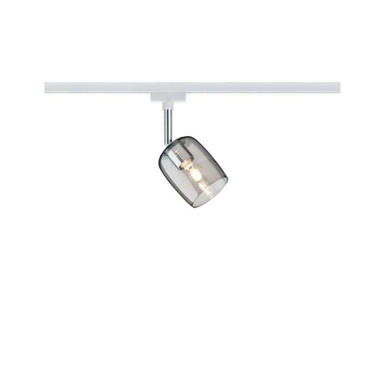 Paulmann URail Spot Blossom mit Rauchglas Schirm G9 max. 10W weiß chrom