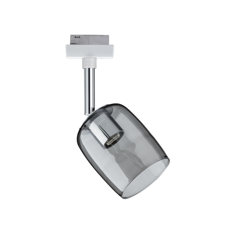 Paulmann URail Spot Blossom mit Rauchglas Schirm G9 max. 10W weiß chrom