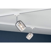 URail Spot Blossom mit Rauchglas Schirm G9 max. 10W weiß chrom