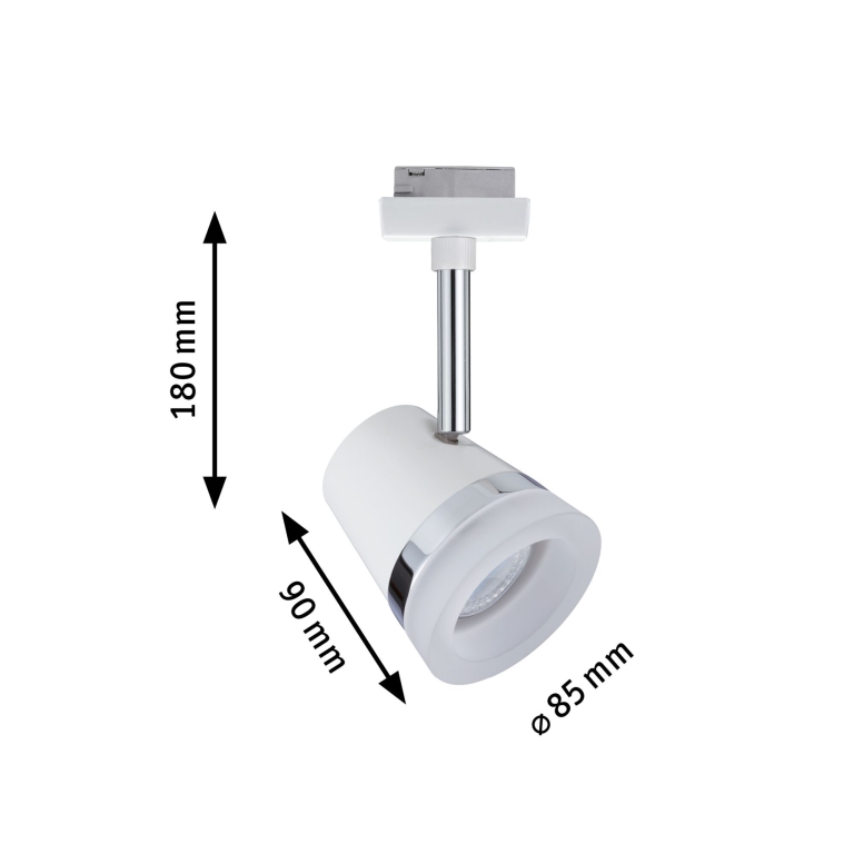 Paulmann URail Schienenspot Cone GU10 max. 10W weiß chrom