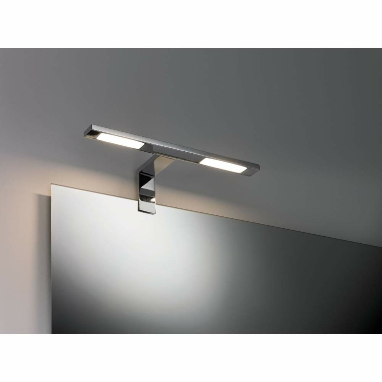 Paulmann LED Schrank- & Spiegelleuchte Galeria Hook Chrom IP44 2700K