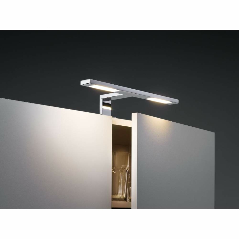 Paulmann LED Schrank- & Spiegelleuchte Galeria Hook Chrom IP44 2700K