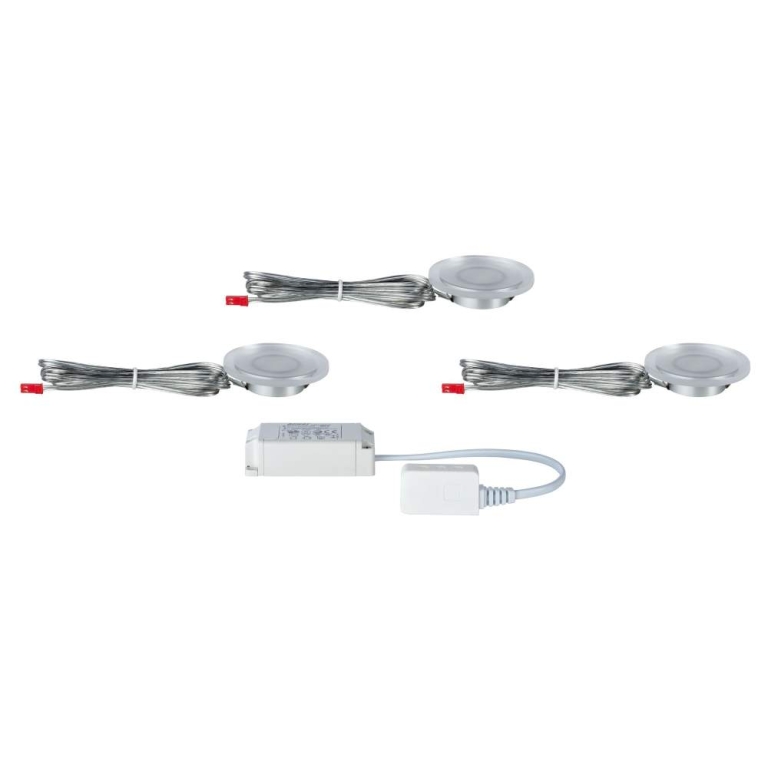 Paulmann Möbel Einbauleuchte LED Whirl Mini 3er-Set