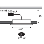 Möbel Einbauleuchte LED Whirl Mini 3er-Set