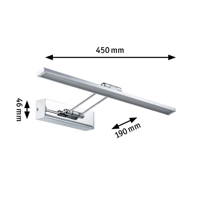 Paulmann Galeria Bilderleuchte LED Beam Fifty 7W 580lm Chrom