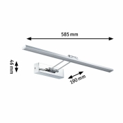 Galeria Bilderleuchte LED Beam Sixty 11W 1050lm Chrom