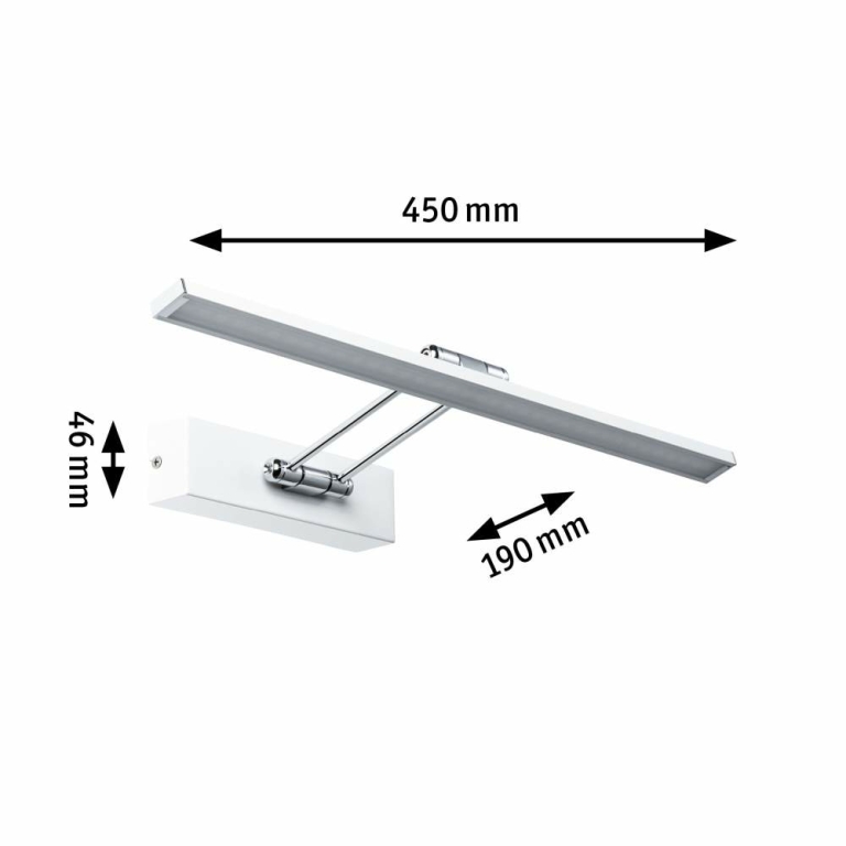 Paulmann Galeria Bilderleuchte LED Beam Fifty 7W 580lm Weiß/Chrom