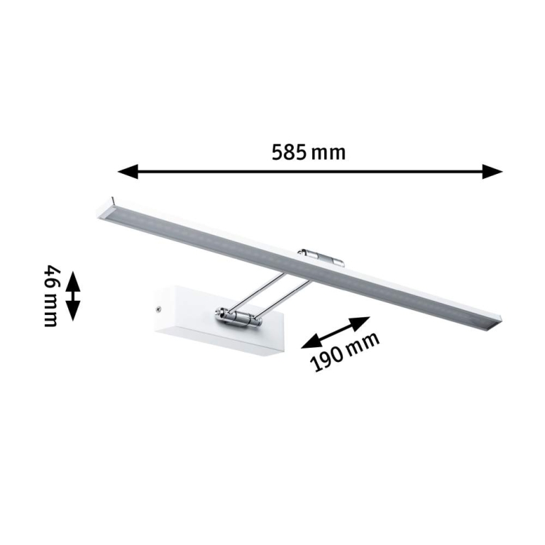 Paulmann Galeria Bilderleuchte LED Beam Sixty 11W 1050lm Weiß/Chrom