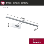 Galeria Bilderleuchte LED Beam Sixty 11W 1050lm Weiß/Chrom