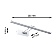 Galeria Bilderleuchte LED Beam Sixty 11W 1050lm Weiß/Chrom