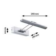 Galeria Bilderleuchte LED Beam Thirty 5W 450lm Nickel gebürstet chrom