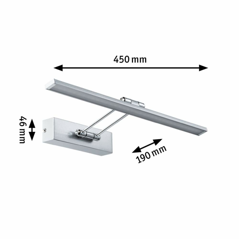 Paulmann Galeria Bilderleuchte LED Beam Fifty 8W 580lm Nickel gebürstet chrom