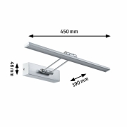 Galeria Bilderleuchte LED Beam Fifty 8W 580lm Nickel gebürstet chrom