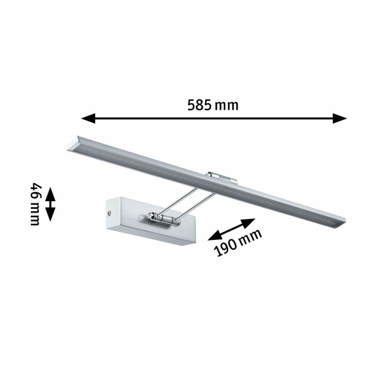 Paulmann Galeria Bilderleuchte LED Beam Sixty 11W 1050lm Nickel gebürstet chrom