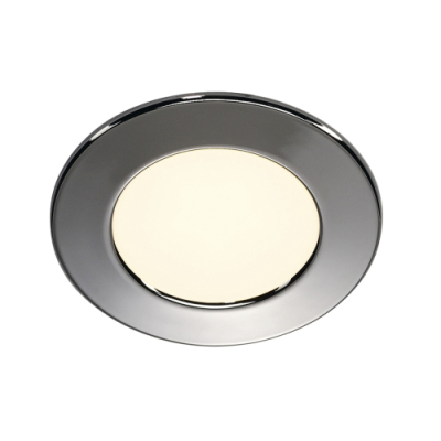 SLV Downlight DL 126 LED, rund, chrom, 3W LED, 2700K