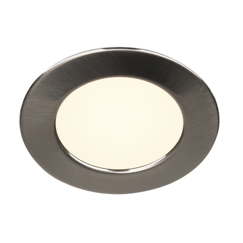 SLV Downlight DL 126 LED, rund, metall gebürstet, 3W LED, 2700K