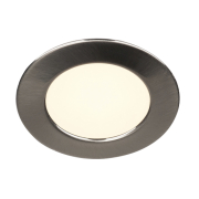 Downlight DL 126 LED, rund, metall gebürstet, 3W LED, 2700K