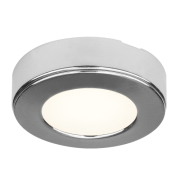 Rundes Einbaugehäuse für 3W Downlight, metall gebürstet
