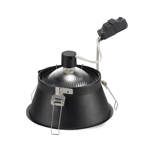 SLV HORN-T Einbauleuchte, QPAR111, mattschwarz, GU10, max. 50W