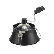 HORN-T Einbauleuchte, QPAR111, mattschwarz, GU10, max. 50W