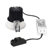 H-LIGHT ROUND HOLE, mattweiss, 12W, 20°, 2700K, inkl. Treiber, Clipfeder