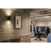 SUPROS 78 WALL Up/Down, rund, schwarz, 3000K, 60° Linse
