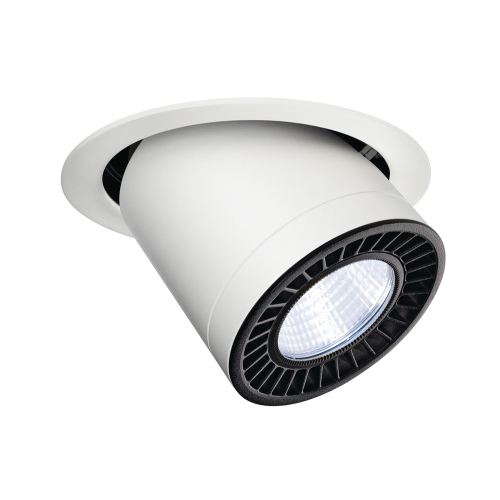 SLV SUPROS MOVE Deckeneinbau- leuchte, rund, weiß, 4000lm 4000K, SLM LED, 60° Reflektor