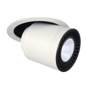 SUPROS MOVE Deckeneinbau- leuchte, rund, weiß, 4000lm 4000K, SLM LED, 60° Reflektor