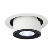 SUPROS MOVE Deckeneinbau- leuchte, rund, weiß, 4000lm 4000K, SLM LED, 60° Reflektor
