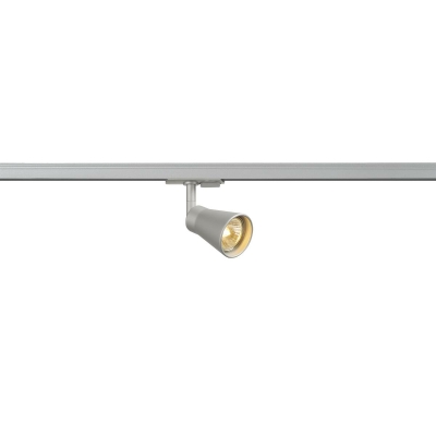 SLV AVO Track silber 1-Phasen Strahler GU10 QPAR51 max. 50W inkl. 1P-Adapter