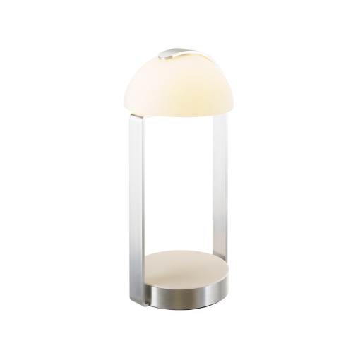 SLV Mod. 86 LED, Tischleuchte, weiss/ silber