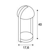 BRENDA LED, Tischleuchte + Qi 1.2 USB, weiss/ silber