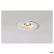 PLASTRA Downlight, GU10, rund, weisser Gips