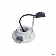 PLASTRA Downlight, GU10, rund, weisser Gips