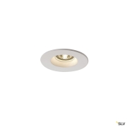 PLASTRA Downlight, GU10, rund, weisser Gips